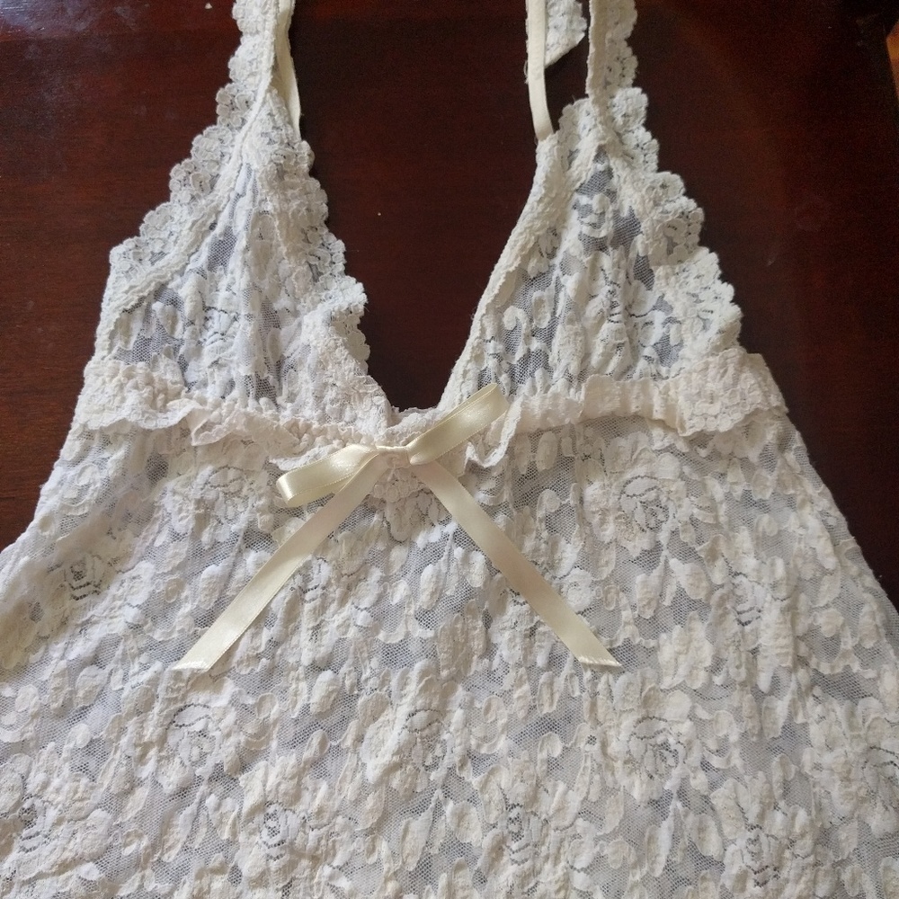 Hanky panky lace babydoll with G-string